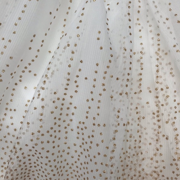 White and gold toddler dress - Picture 3 of 5
